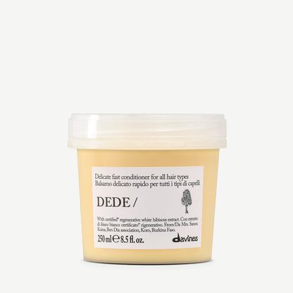 Davines DEDE Conditioner 250ml, transparent jar for all hair types