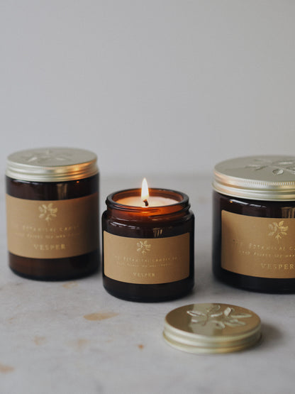 Vesper hand-poured soy wax candle by The Botanical Candle Co.
