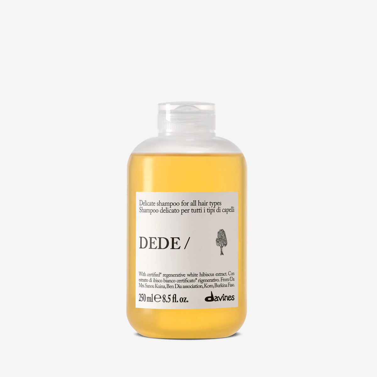 Davines Dede Shampoo 250ml, gentle daily shampoo for all hair types