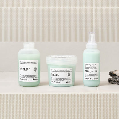 Lifestyle photo of Davines Melu Conditioner for long or damaged hair