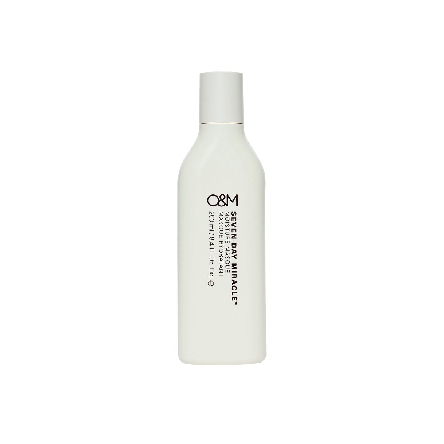 O&M Seven Day Miracle Moisture Masque 250ml, intense hydrating mask for dry, damaged hair