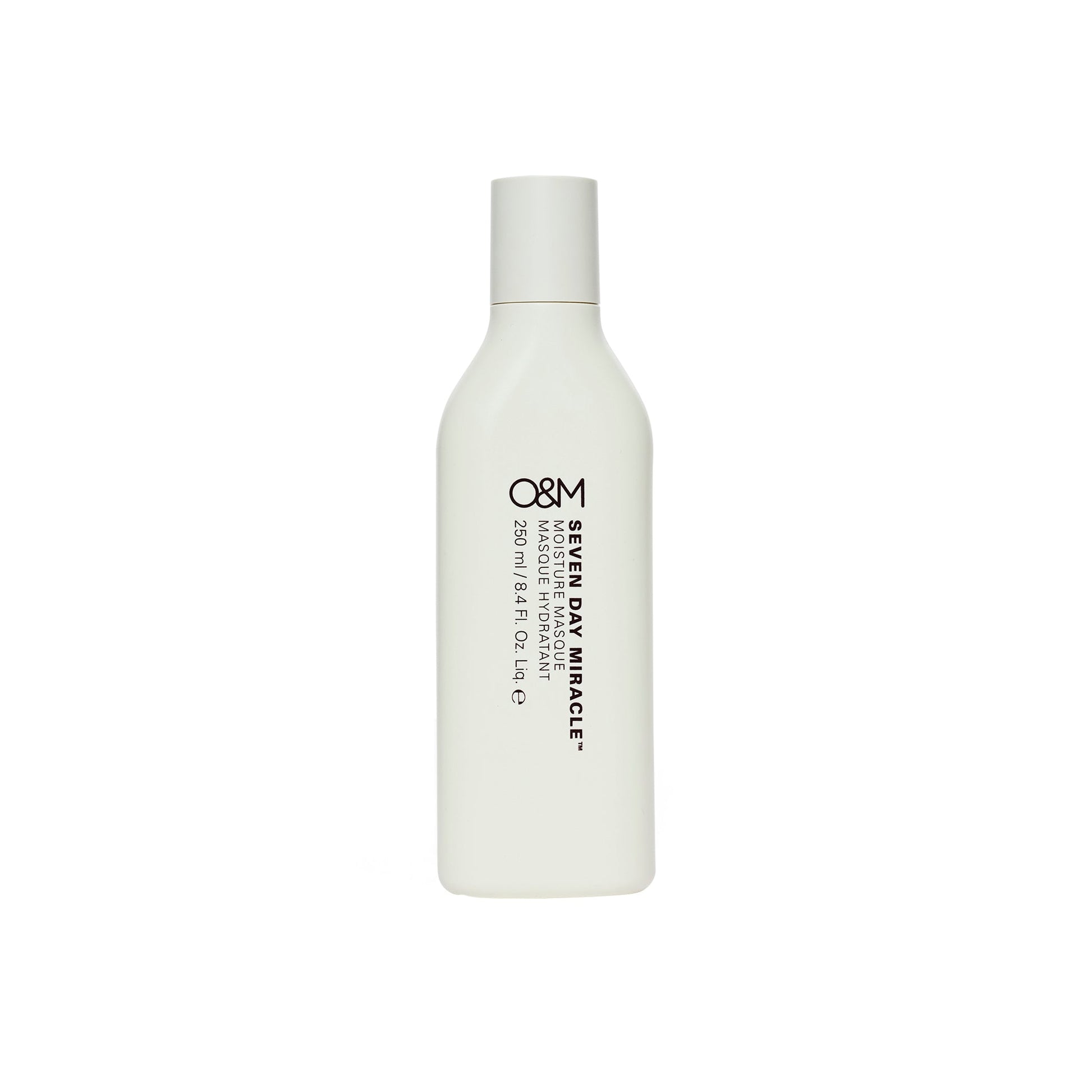 O&M Seven Day Miracle Moisture Masque 250ml, intense hydrating mask for dry, damaged hair